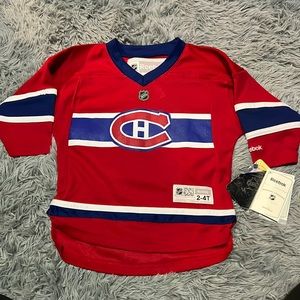 Quarter Sleeve Montreal Canadiens Jersey Reebok • BNWT